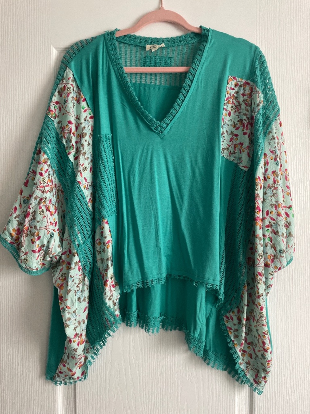 POL poncho style top